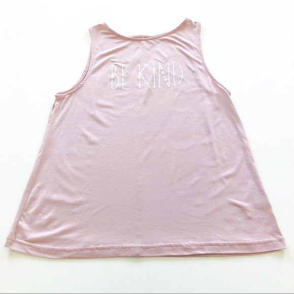 Rae Dunn Pink Be Kind Tank Size Medium - Picture 7 of 12